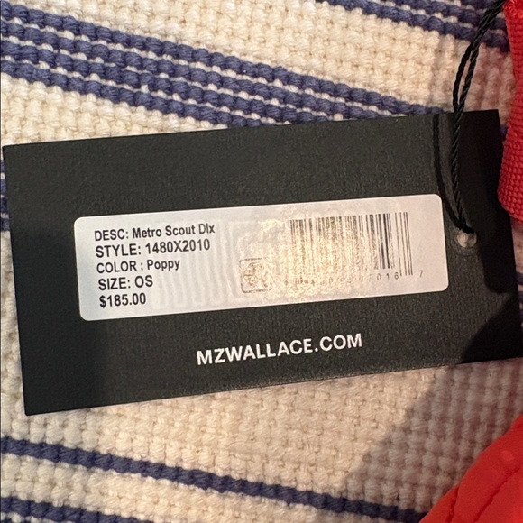 NWT MZ Wallace Metro Scout Deluxe Crossbody Bag in Poppy - Picture 2 of 14